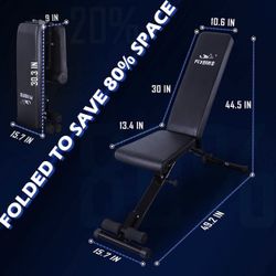 New FLYBIRD FOLDING WEIGHT BENCH