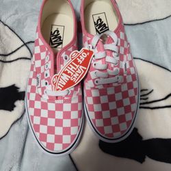 Pink Checkered Vans 