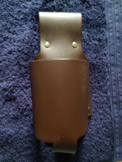 Classic Beer Holster Soda Holder Leather Espresso Brown Novelty Gift