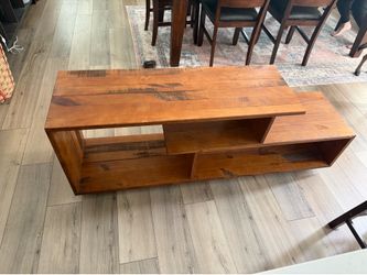 Solid wood TV stand