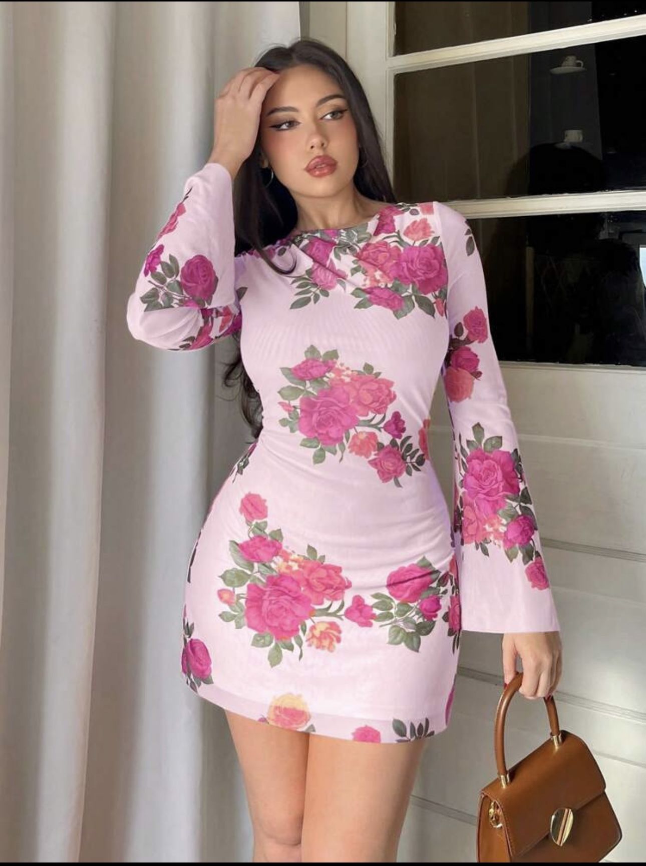 Pink Floral Dress