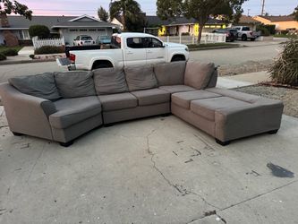 3pc LivingSpaces Sectional Couch DELIVERY AVAILABLE
