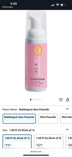 Auto Brush For Kids Strawberry Toothpaste