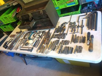 Craftsman tools box with machinist tools