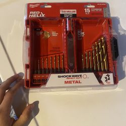 Milwaukee 15 Pc titanium Drill Bit Set 