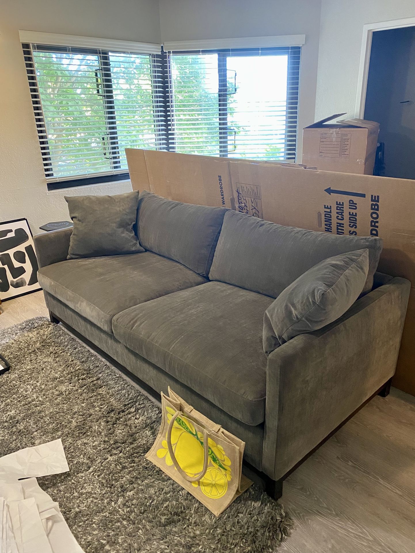 Ashley Furniture “Zavalla” Mocha color Large Loveseat