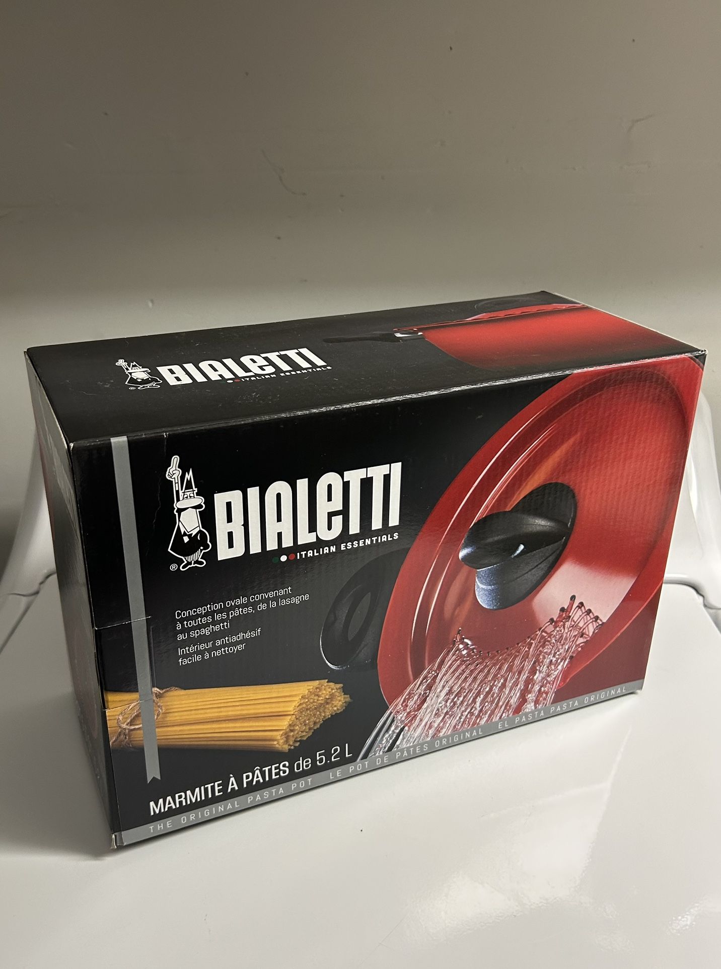 BIALETTI Oval Pasta Pot Aluminum 5.5qt