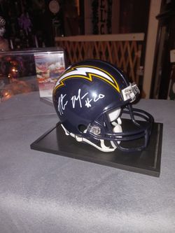 Mini Signed Charger Helmet Natron Means...comes With Certification Number And Case.