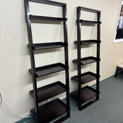 Two Crate & Barrel Sloane Bookshelves