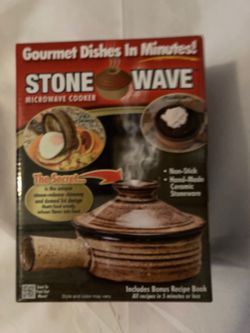 Stone wave microwave cooker