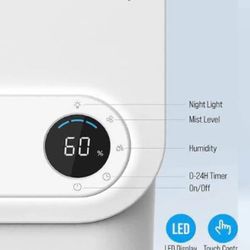 TOPPIN Top Fill Humidifiers for Large Room - Smart Humidistat Comfy Air H1