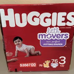 Huggies Little Movers Size 3 - 76 Diapers