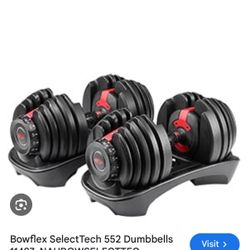 NEW BOWFLEX DUMBBELLS 
