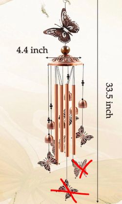 Butteffly windchime (missing 2 butterflies)