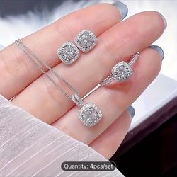 With Ring Necklace Set