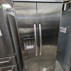 36" KITCHENAID BUILT IN STAINLESS STEEL REFRIGERATOR 