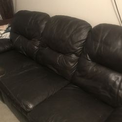 Black Leather Couch For In Houston
