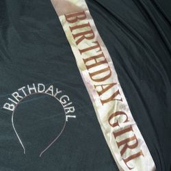 Birthday Headband With Birthday Sash 
