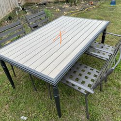 Table And Chairs Outdoor- Glenridge Falls Home Depot Table.