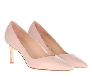 Stuart Weitzman Anny 70 Dolce Leather Stiletto Pumps Size 10