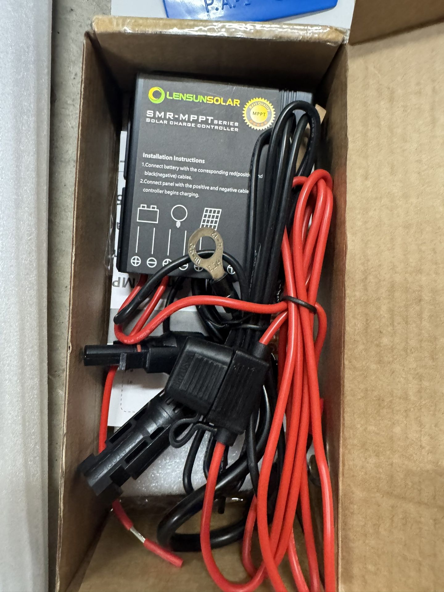 LENSUN MPPT Solar Controller + TACOMA HOOD STAMP WRAP