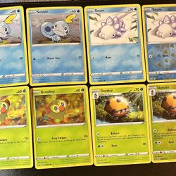 8 Pokemon Sword & Shield Holo/Reverse Holo/Regular Snom Sobble Dottler Grookey