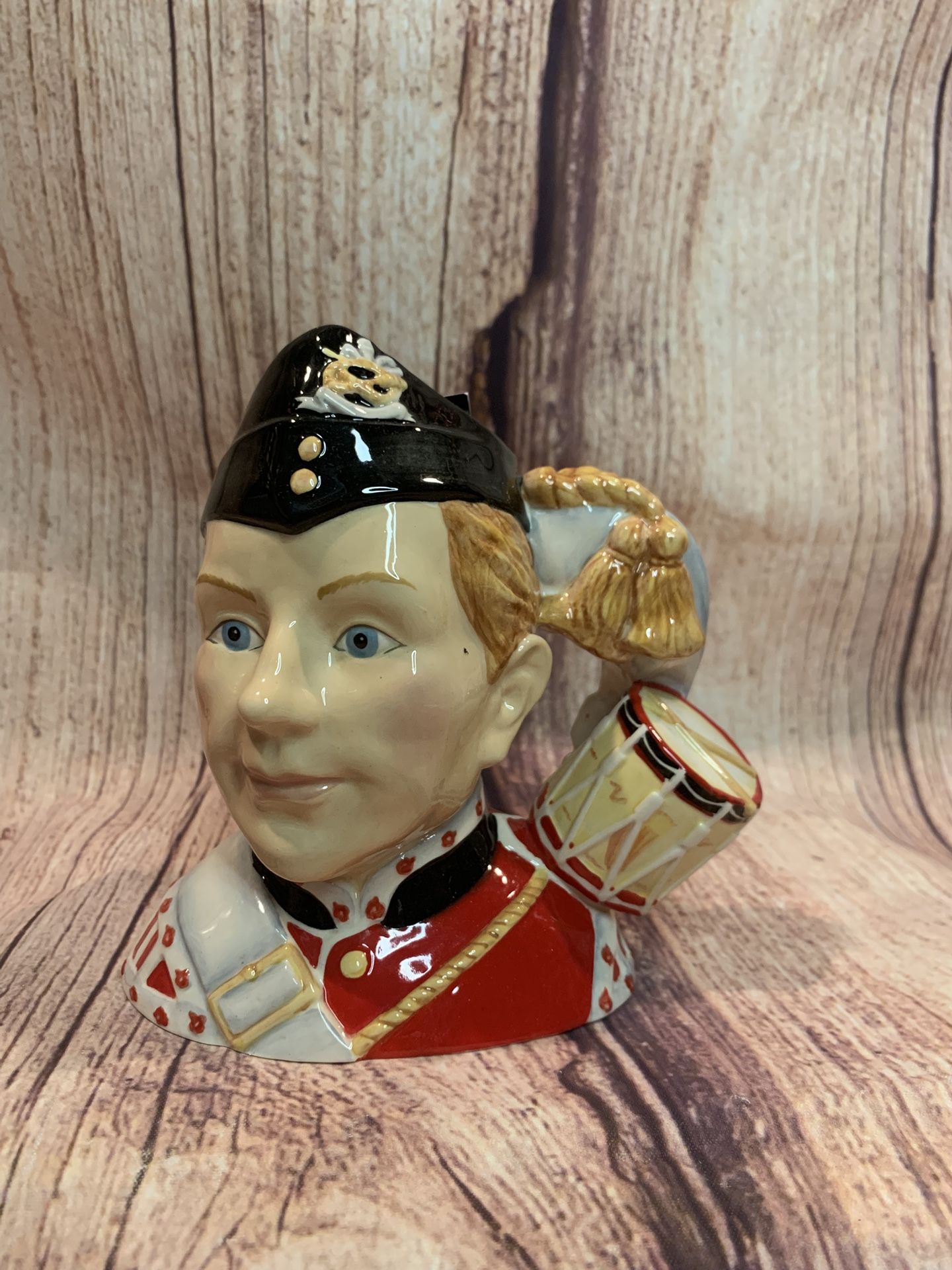 Royal Doulton "North Staffordshire Drummer Boy" character jug, model number D7211