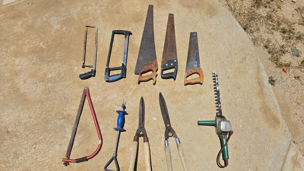 Tools 2 Bucks Each. Saws, TSquare 8