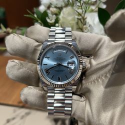 Rolex Platinum Ice Blue Dial