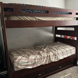 3 Way Bunk Bed With Mattresses 