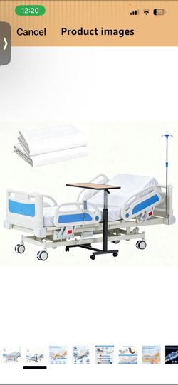Electric Hospital Bed with Accessories