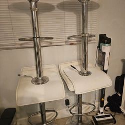 Stools White , Telescopic 