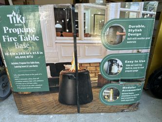 Tiki Customizable Propane Fire Pit With Table