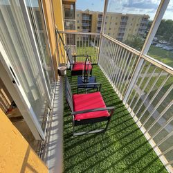 Patio Furniture with Artificial grass/turf