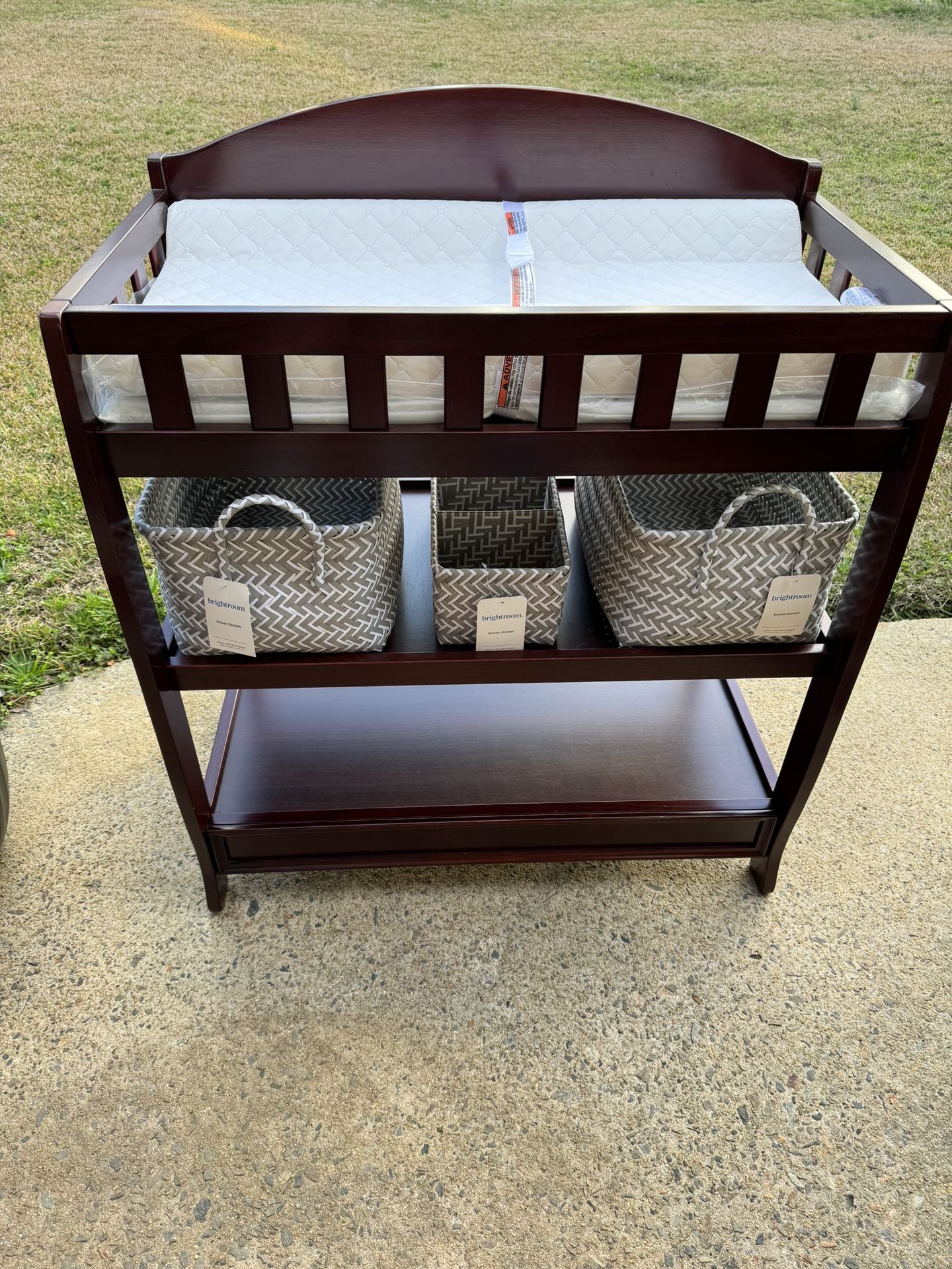 Espresso Changing Table