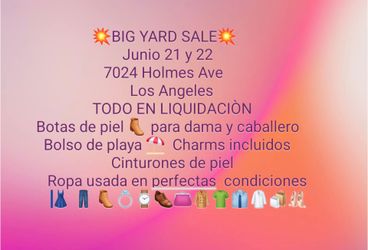 💥💥💥💥💥YARD SALE 💥💥💥💥💥