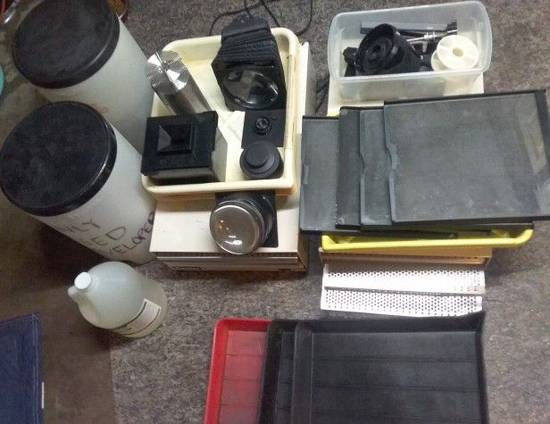 Darkroom Developer And Photo Equipment