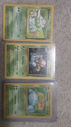 Bulbasaur ivysaur venusaur base set