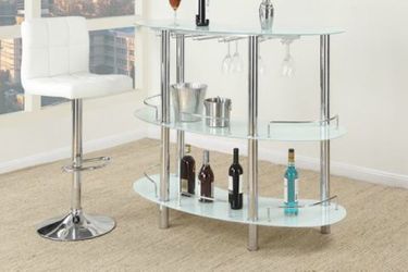 2 stools and bar set