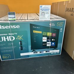 58”Hisense Roku Smart TV