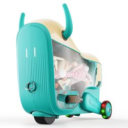 Brand New Gyroor Kids Electric Ride-On Suitecase with Storage & Steering Handle. Electric Luggage