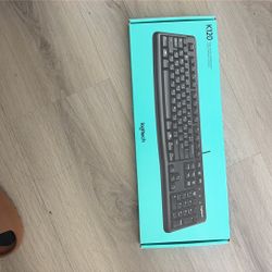 Logitech K120 Wired Keyboard for Windows, USB Plug-and-Play, Full-Size, Spill-Resistant, Curved Space Bar, Compatible with PC, Laptop - Black