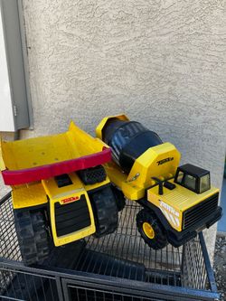 Tonka cement mixer and dump truck