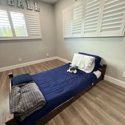 2 Free Twin Size, Wood, Headboard, And Footboard