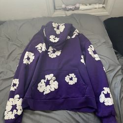 Purple Hoodie Denim Tear