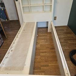 White Twin Bedframe 