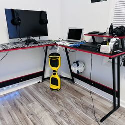 Game + Study Table Black And Red
