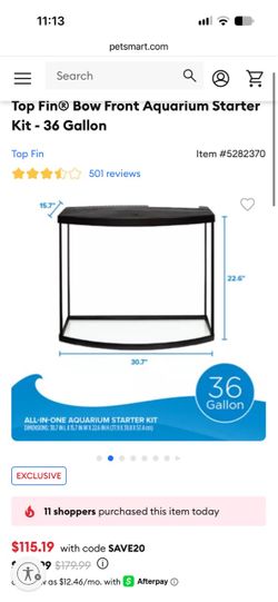 36 gallon fish tank