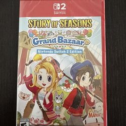 Story Of Seasons: Grand Bazaar Nintendo Switch 2 New Sealed