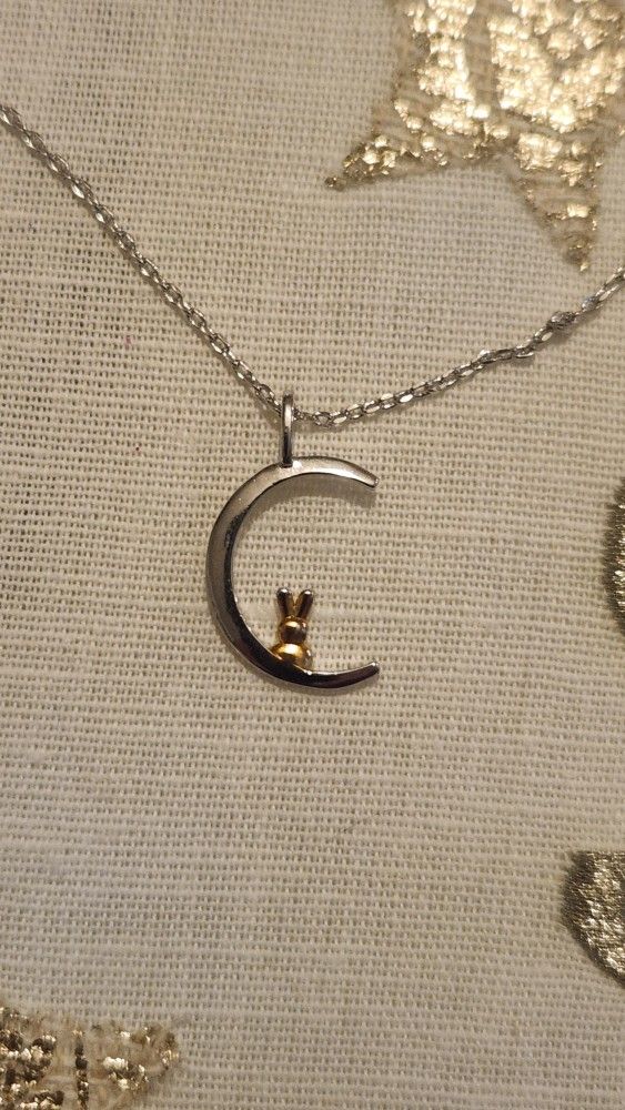 New Sterling Silver S925 Bunny Rabbit Necklace